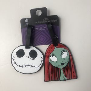 Disney Nightmare Before Christmas Jack And Sally Luggage Tags NEW